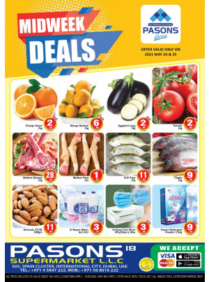Midweek Deals - Pasons 18 Supermarket
