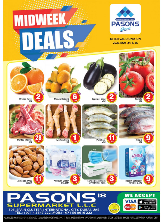 Midweek Deals - Pasons 18 Supermarket