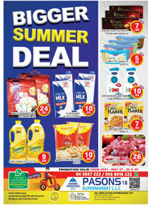 Bigger Summer Deals - Pasons 18 Supermarket