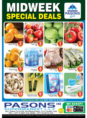 Midweek Deals - Pasons 18 Supermarket