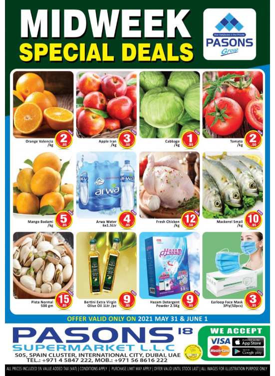Midweek Deals - Pasons 18 Supermarket