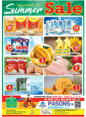 Summer Sale - Pasons 18 Supermarket