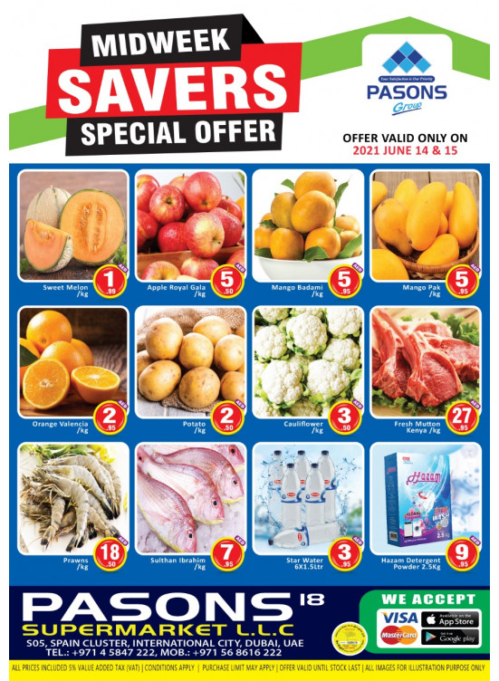 Midweek Savers - Pasons 18 Supermarket