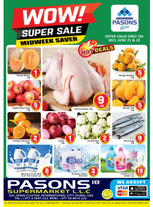 Midweek Saver - Pasons 18 Supermarket