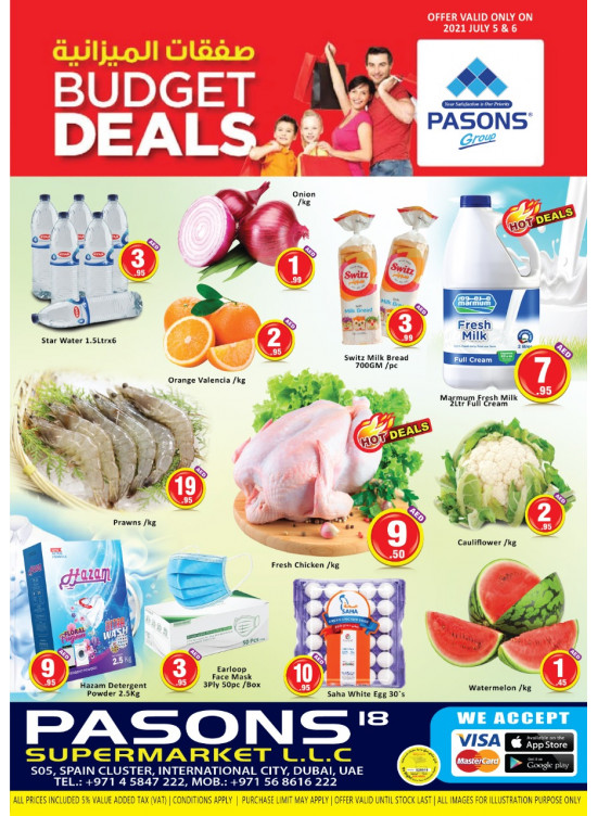Budget Deals - Pasons 18 Supermarket