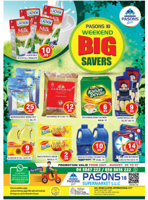 Weekend Big Savers - Pasons 18 Supermarket