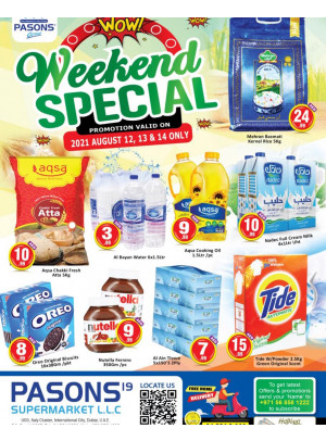 Weekend Deals - Pasons 19 Supermarket