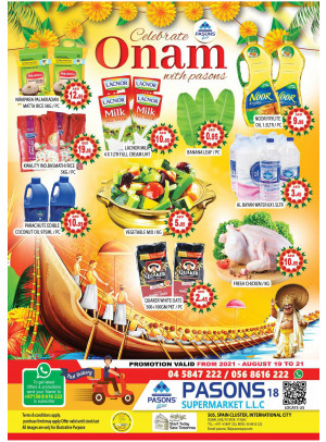Onam Deals - Pasons 18 Supermarket