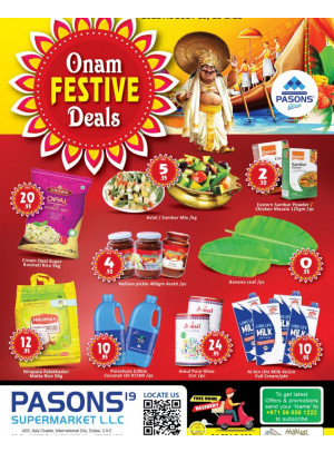 Onam Festive Deals - Pasons 19 Supermarket
