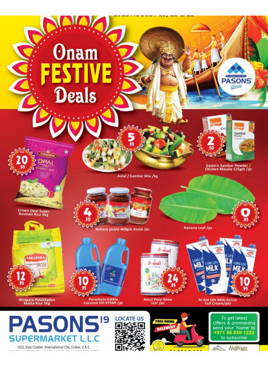 Onam Festive Deals - Pasons 19 Supermarket