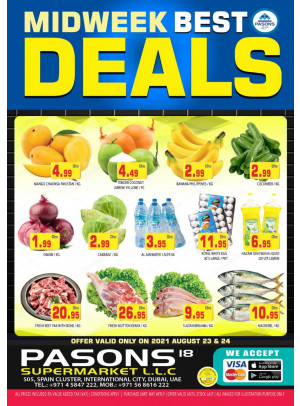 Midweek Best Deals - Pasons 18 Supermarket
