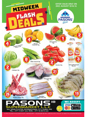 Midweek Flash Deals - Pasons 18 Supermarket