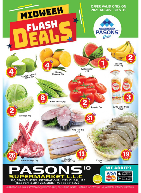 Midweek Flash Deals - Pasons 18 Supermarket