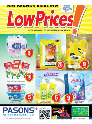 Low Prices - Pasons 19 Supermarket