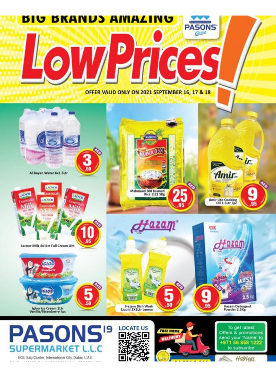 Low Prices - Pasons 19 Supermarket