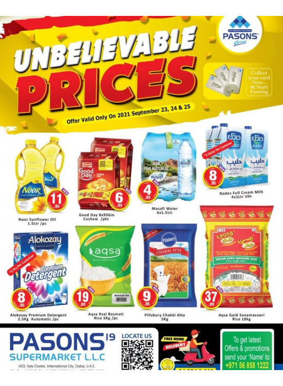 Unbelievable Prices - Pasons 19 Supermarket