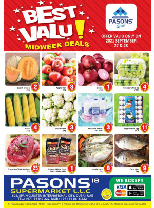 Midweek Deals - Pasons 18 Supermarket