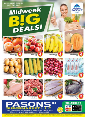 Midweek Big Deals - Pasons 18 Supermarket