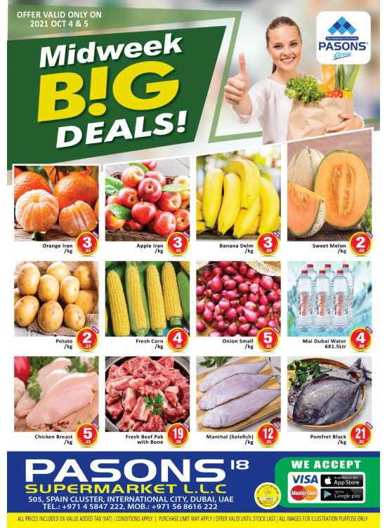 Midweek Big Deals - Pasons 18 Supermarket