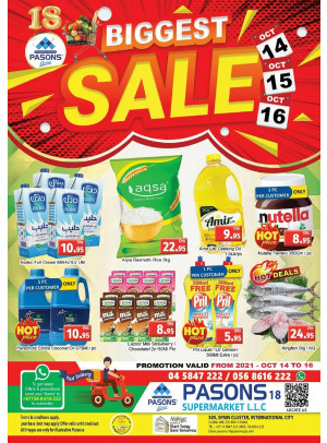 Biggest Sale - Pasons 18 Supermarket