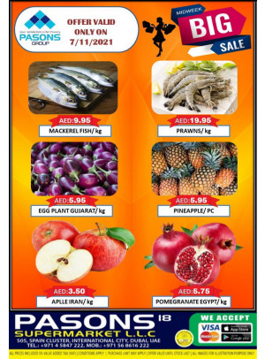 Midweek Big Sale - Pasons 18 Supermarket