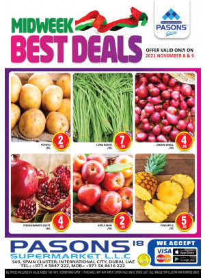 Midweek Best Deals - Pasons 18 Supermarket