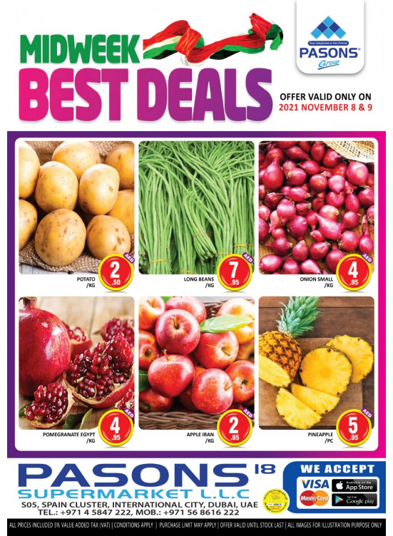Midweek Best Deals - Pasons 18 Supermarket