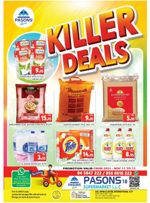 Killer Deals - Pasons 18 Supermarket