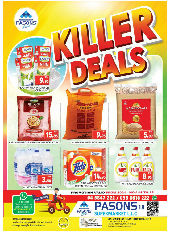 Killer Deals - Pasons 18 Supermarket