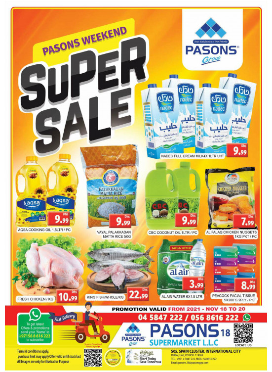 Super Sale - Pasons 18 Supermarket
