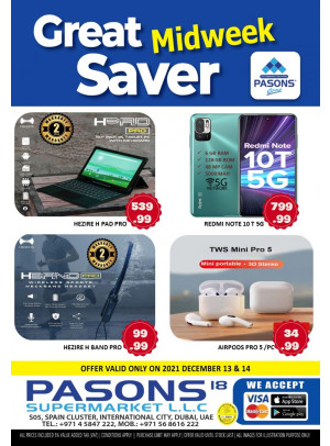 Great Midweek Saver - Pasons 18 Supermarket