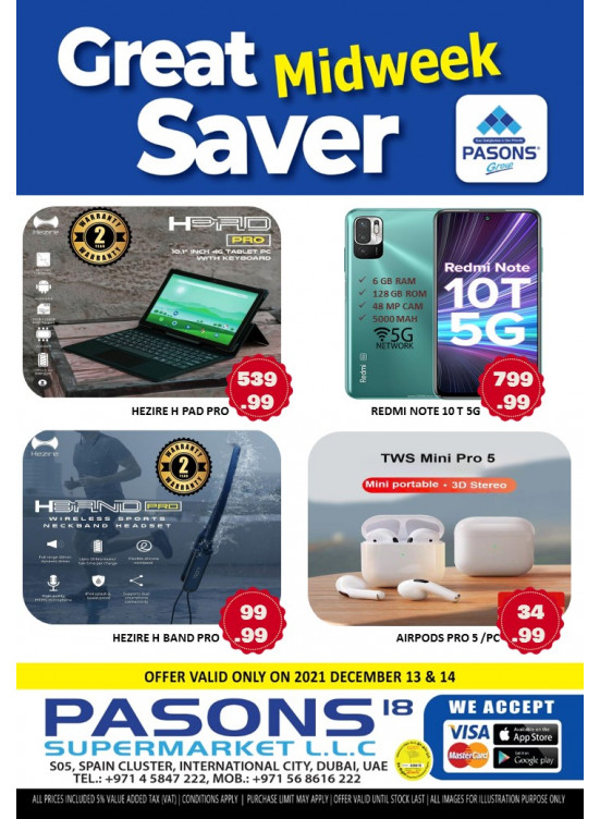 Great Midweek Saver - Pasons 18 Supermarket