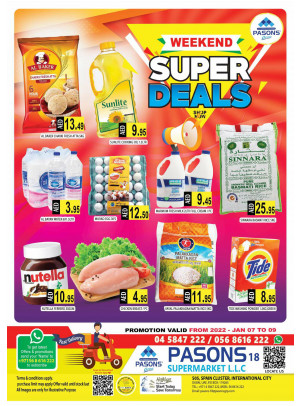 Weekend Super Deals - Pasons 18 Supermarket