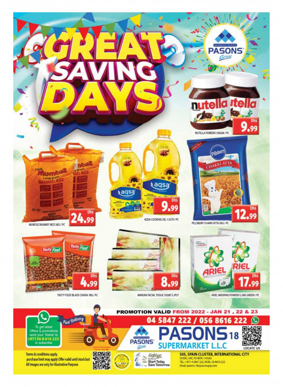 Great Deals - Pasons 18 Supermarket
