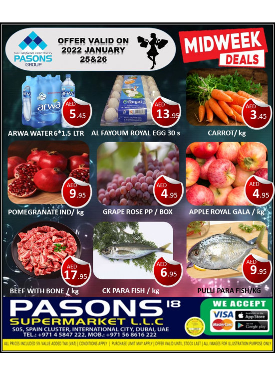 Midweek Deals - Pasons 18 Supermarket