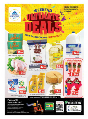 Weekend Deals - Pasons 18 Supermarket