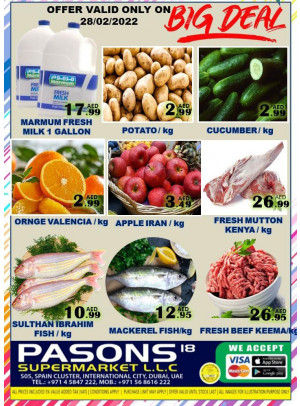 Big Deals - Pasons 18 Supermarket