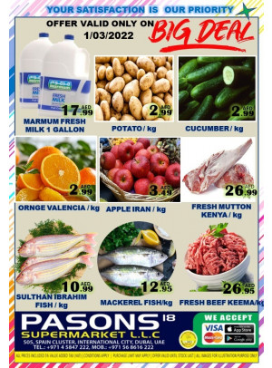 Big Deals - Pasons 18 Supermarket