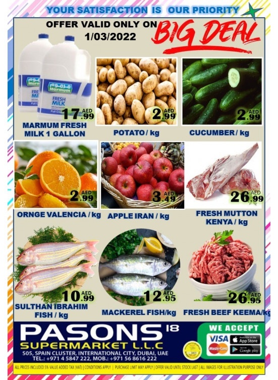 Big Deals - Pasons 18 Supermarket