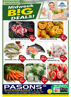 Big Deals - Pasons 18 Supermarket