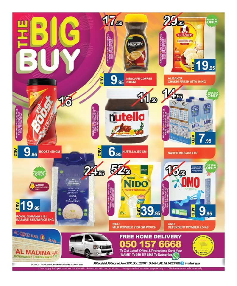 The Big Buy Al Quoz from Pasons until 10th March Pasons Offers