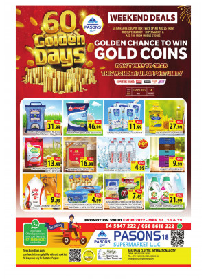 Weekend Deals - Pasons 18 Supermarket