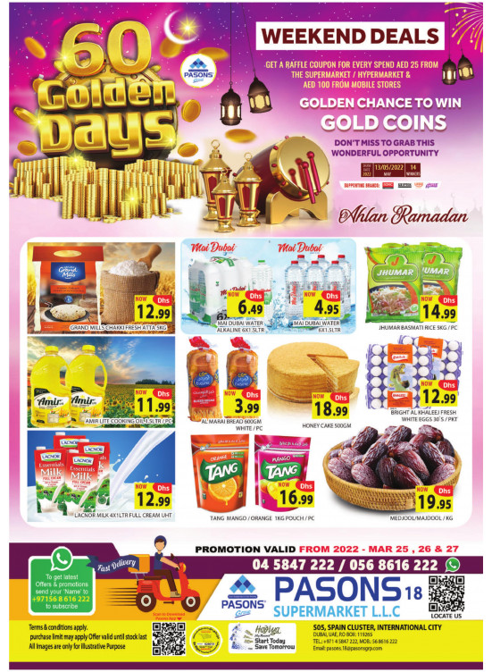 Weekend Deals - Pasons 18 Supermarket