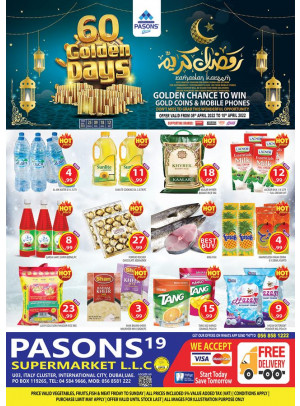 Weekend Deals - Pasons 19 Supermarket
