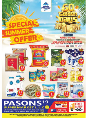 Special Summer Offers - Pasons 19 Supermarket