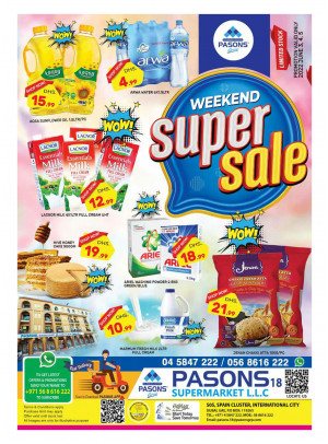 Weekend Super Sale - Pasons 18 Supermarket