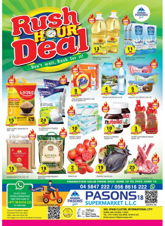Weekend Offers - Pasons 18 Supermarket