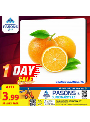 One Day Sale - Pasons 18 Supermarket