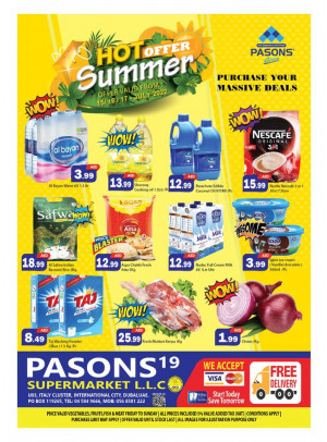 Weekend Deals - Pasons 19 Supermarket