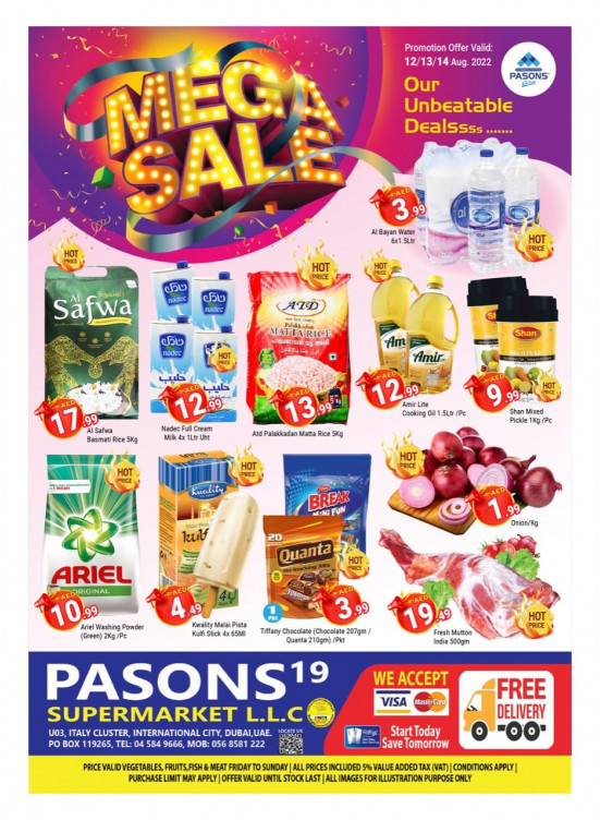 Weekend Deals - Pasons 19 Supermarket